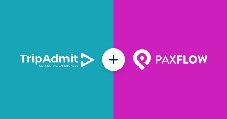 The TripAdmit and PaxFlow logos
